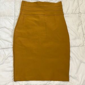 Gold Pencil Skirt XL